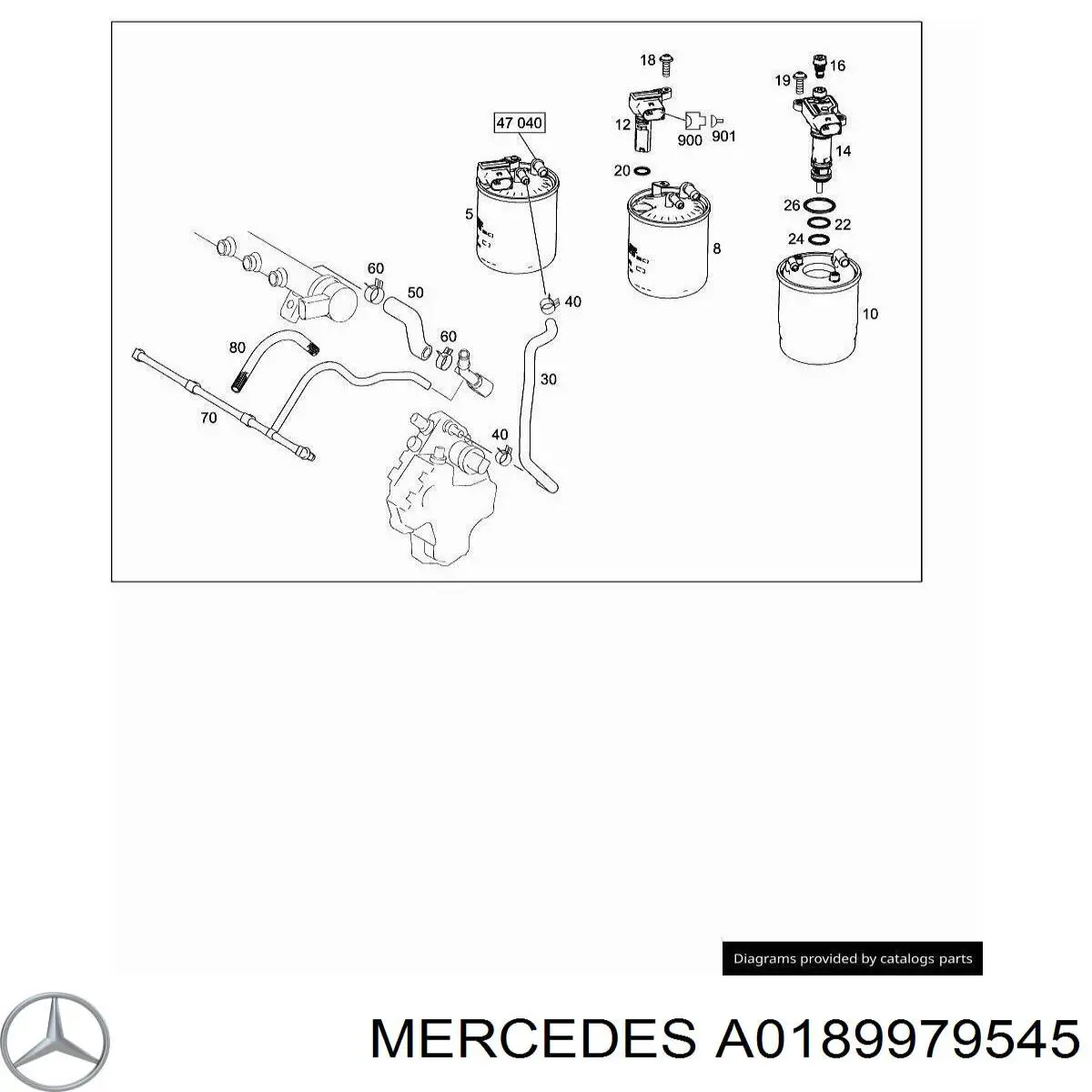 Купити A0189979545 Mercedes 
