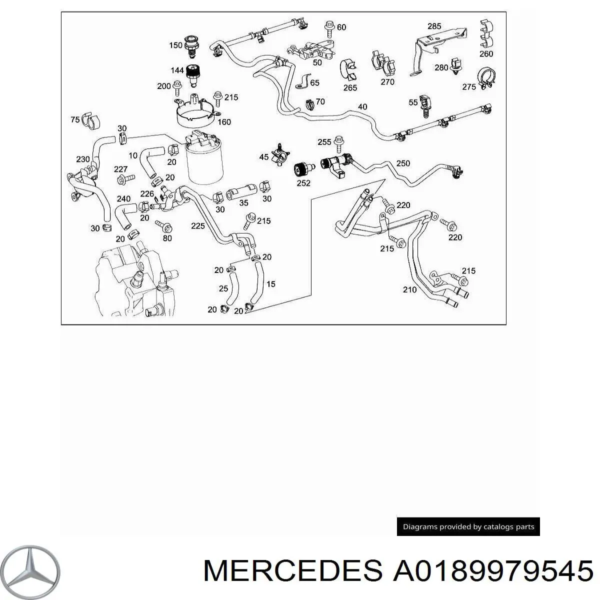 A0189979545 Mercedes 