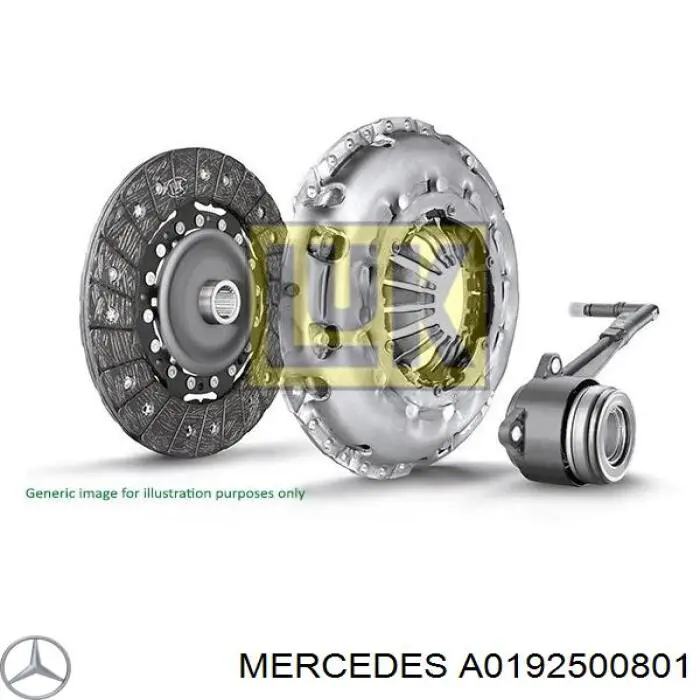 Комплект зчеплення (3 частини) Mercedes A0192500801 ціна, від 67.94 USD