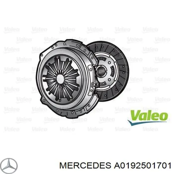 A0192501701 Mercedes комплект зчеплення (3 частини)