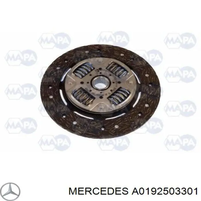 A0192503301 Mercedes комплект зчеплення (3 частини)