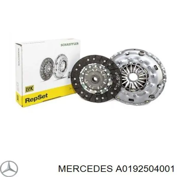 Купити A0192504001 Mercedes Комплект зчеплення (диск, корзина, підшипник)