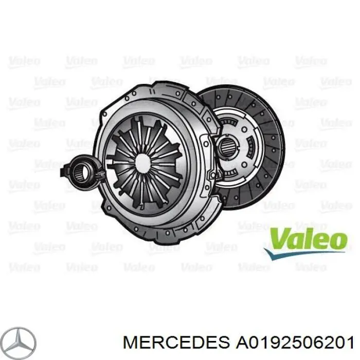 Комплект зчеплення (3 частини) Mercedes A0192506201 ціна, від 130.82 USD