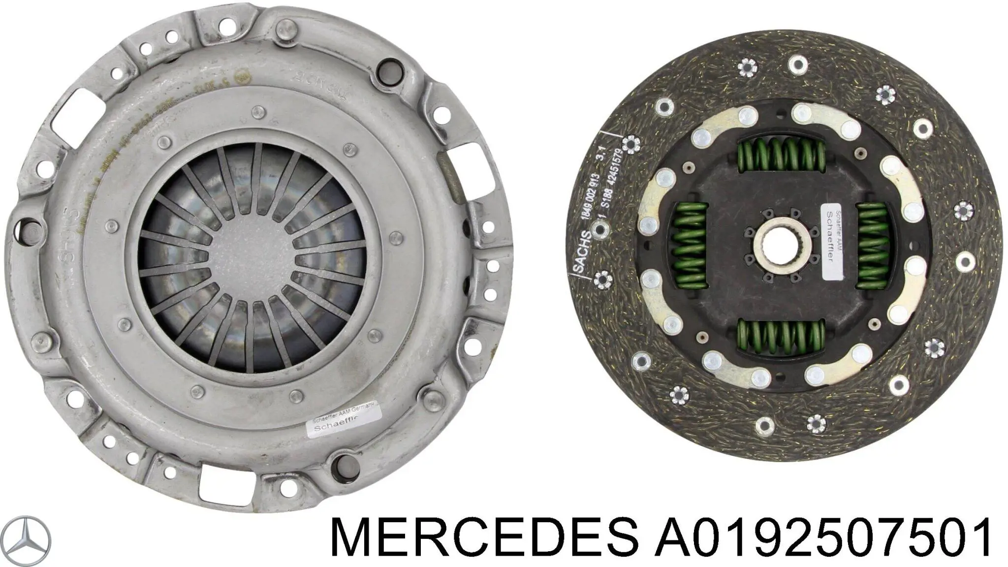 A0192507501 Mercedes комплект зчеплення (3 частини)