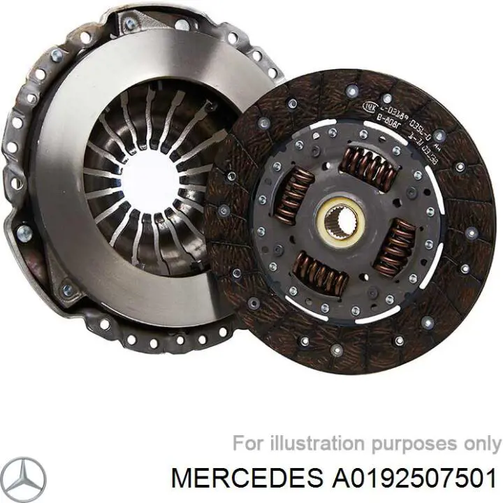 Комплект зчеплення (3 частини) Mercedes A0192507501 ціна, від 160.28 USD