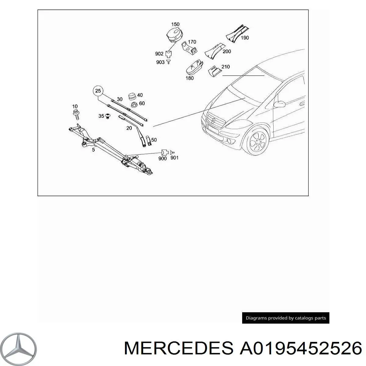  Mercedes A0195452526 ціна, від 4.01 USD