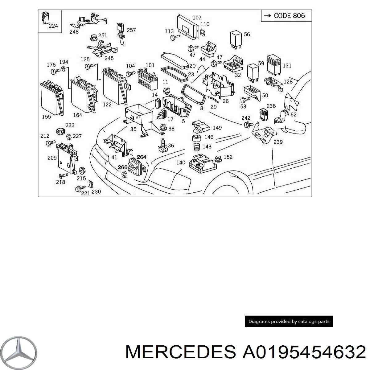 A0195454632 Mercedes 
