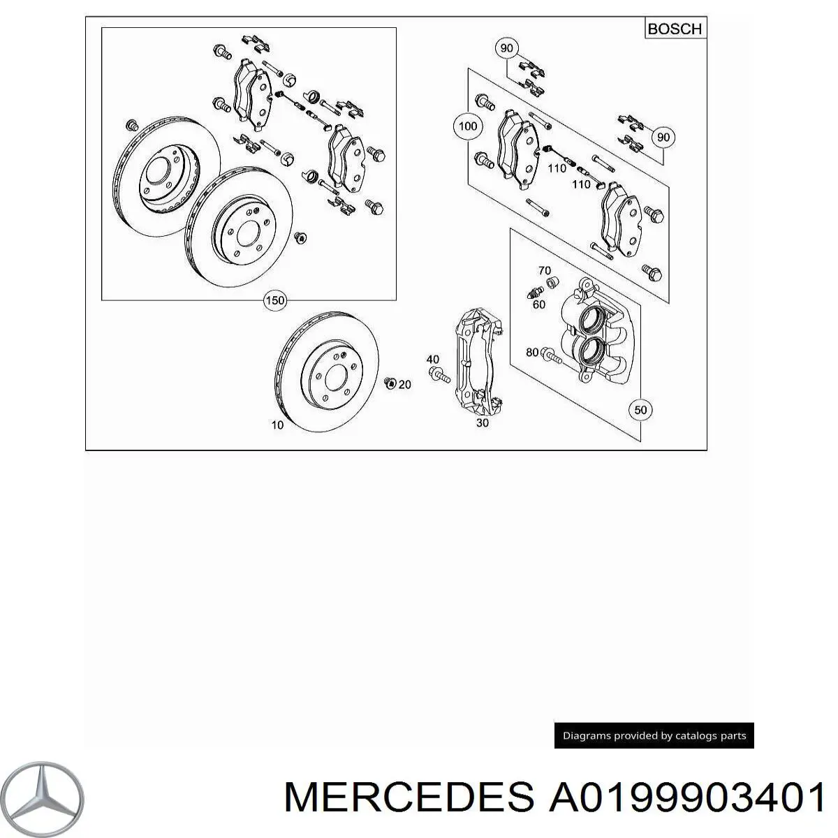 A0199903401 Mercedes 