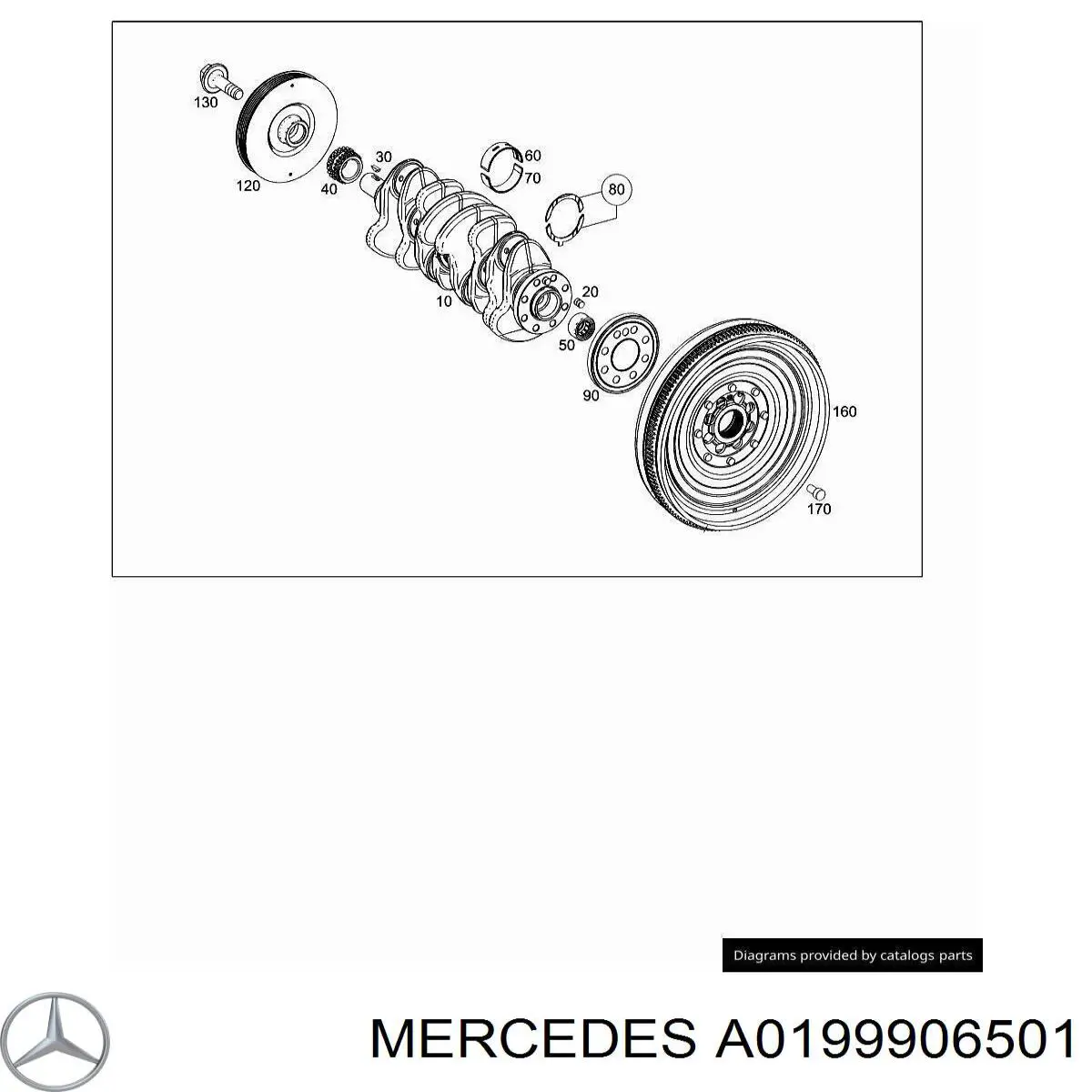 Болт колінвалу Mercedes A0199906501 ціна, від 6.33 USD
