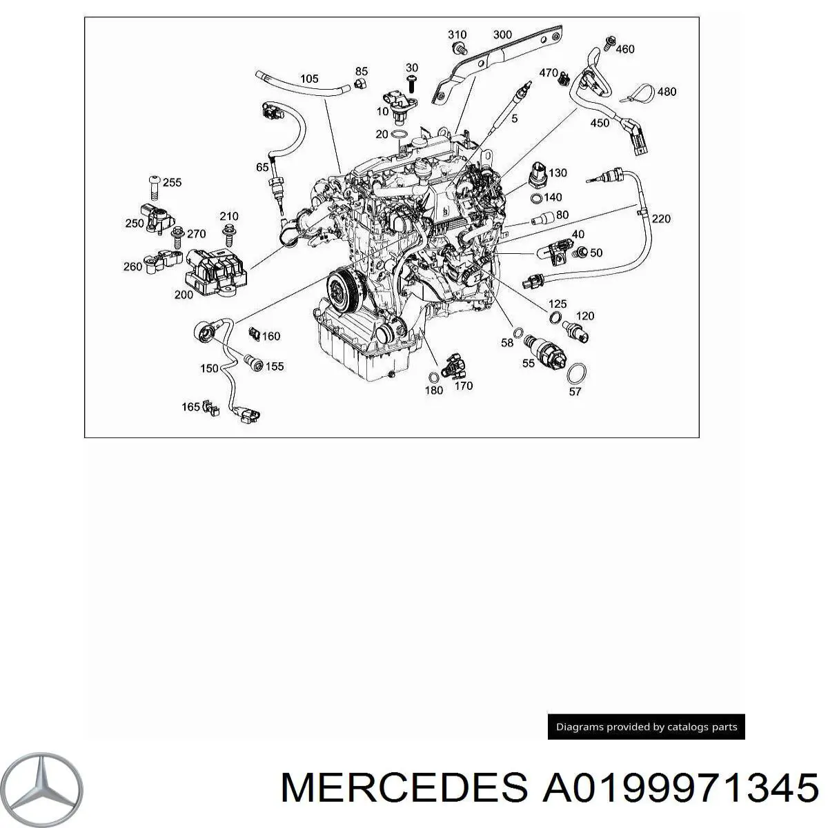 A0199971345 Mercedes 
