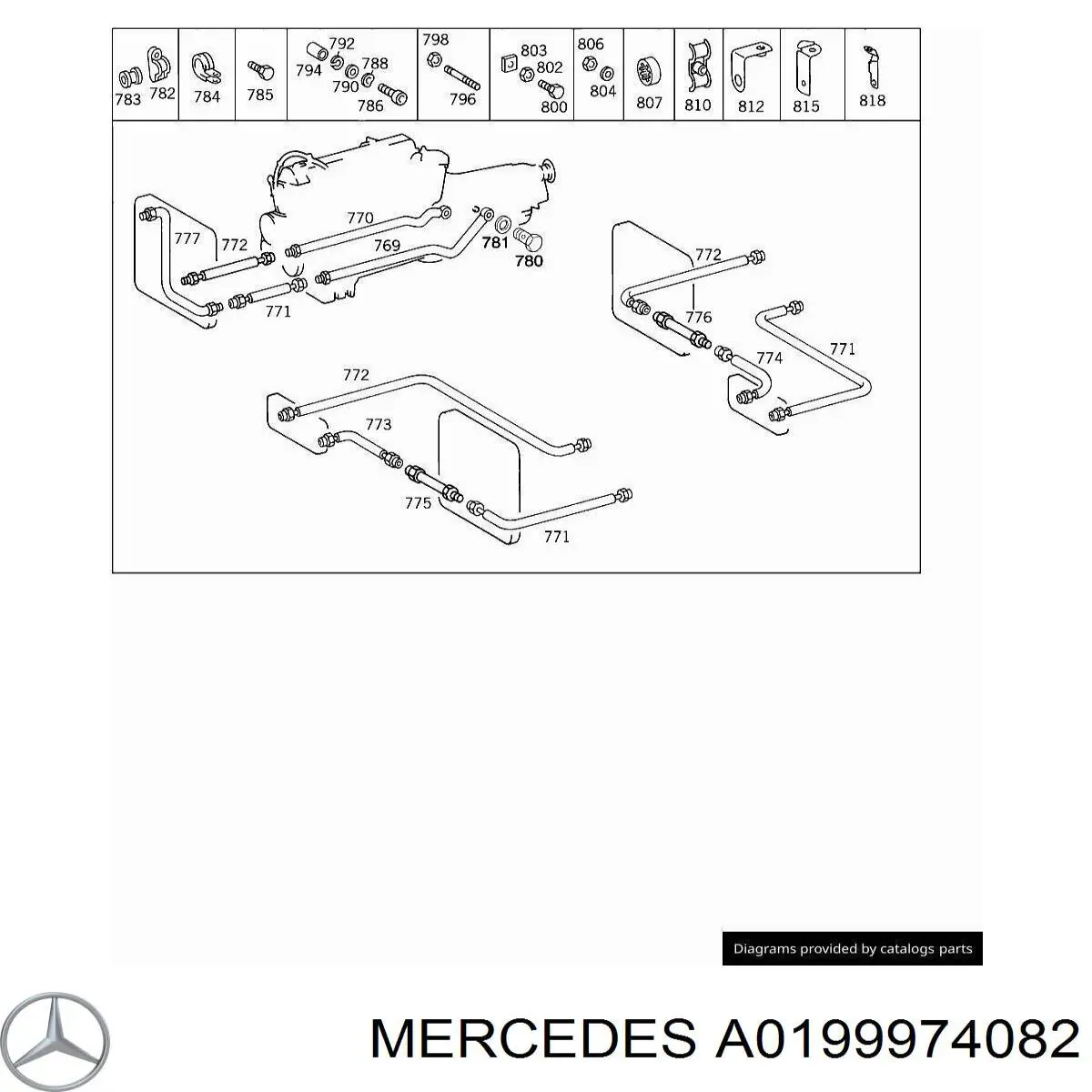  Mercedes A0199974082 ціна, від 38.44 USD