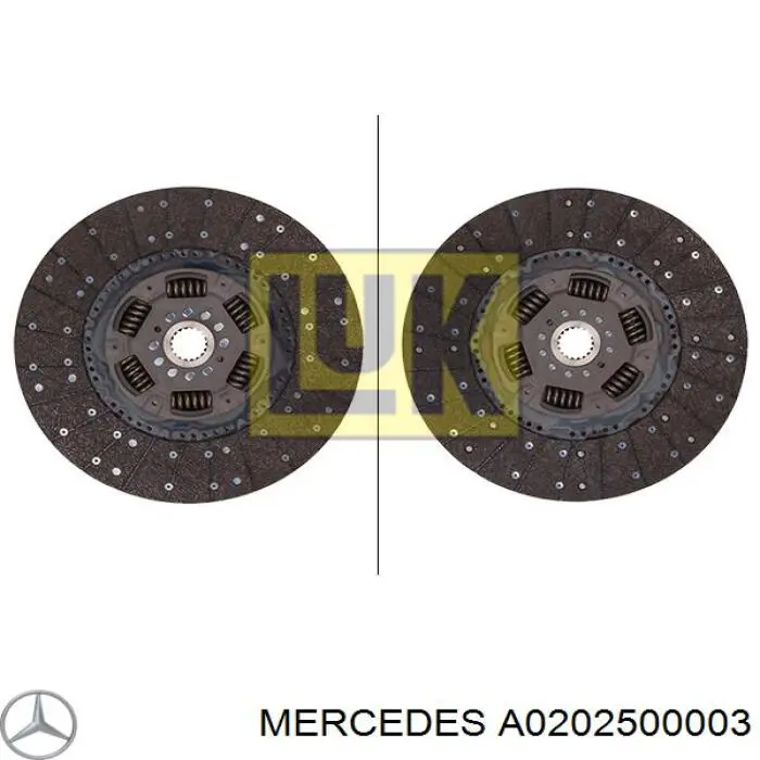 A0202500003 Mercedes Диск зчеплення