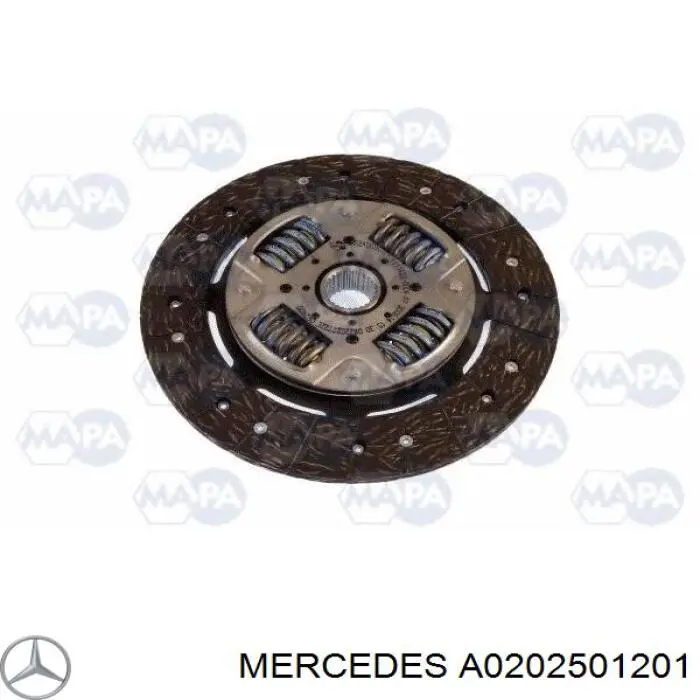 A0202501201 Mercedes комплект зчеплення (3 частини)