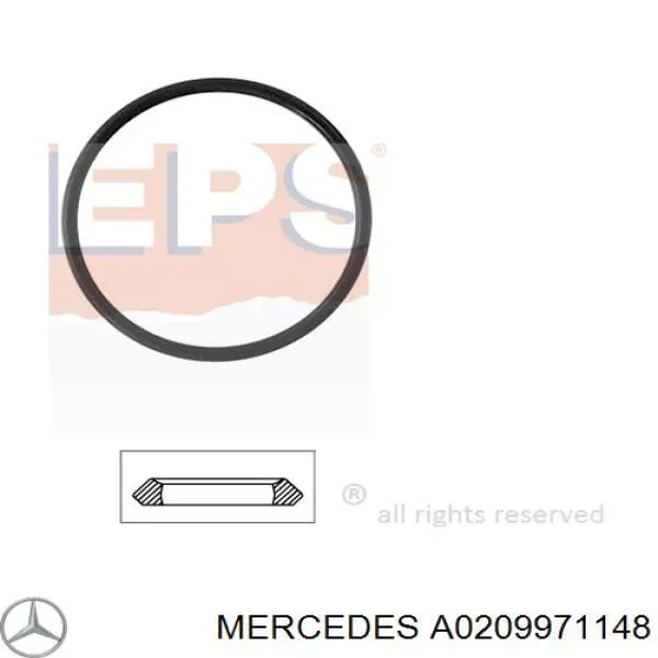 Прокладка термостата Mercedes A0209971148 ціна, від 0.54 USD