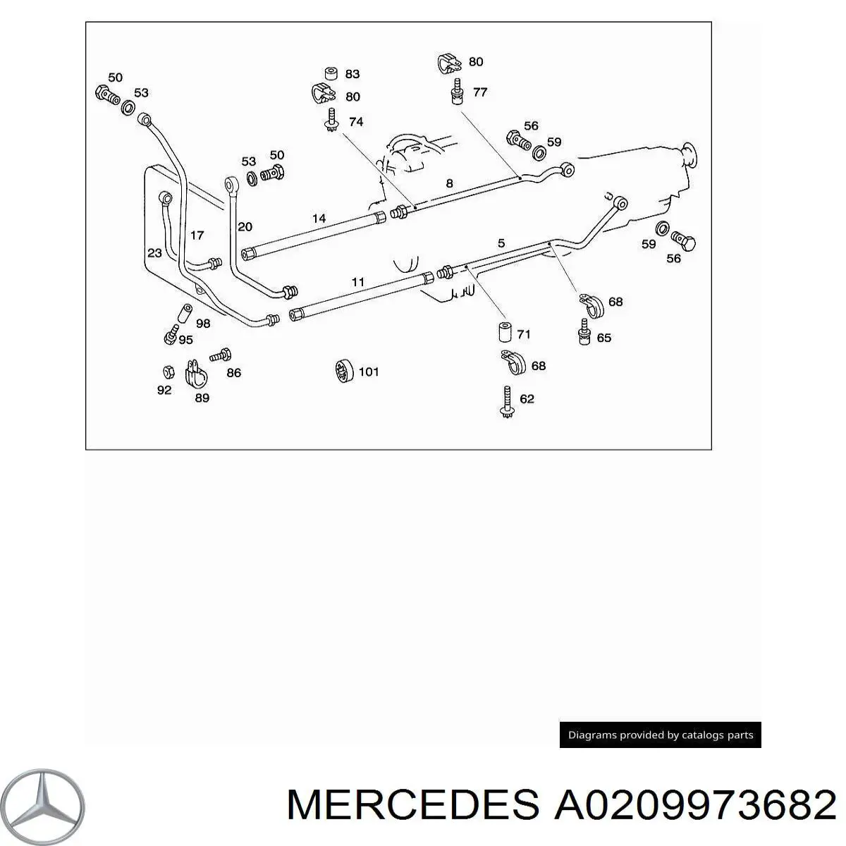 Купити A0209973682 Mercedes 