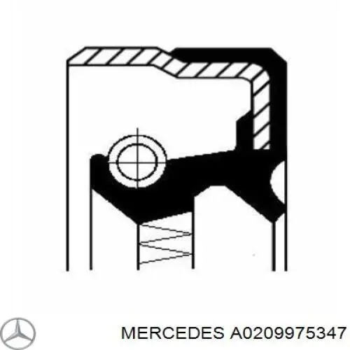 A0209975347 Mercedes Сальник задньої маточини