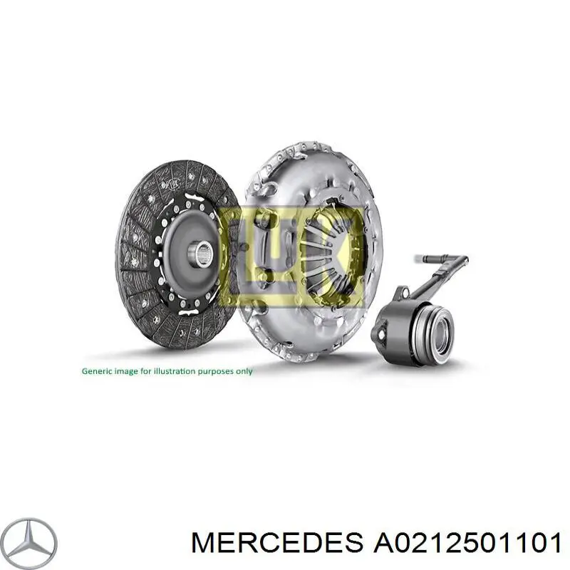 A0212501101 Mercedes комплект зчеплення (3 частини)