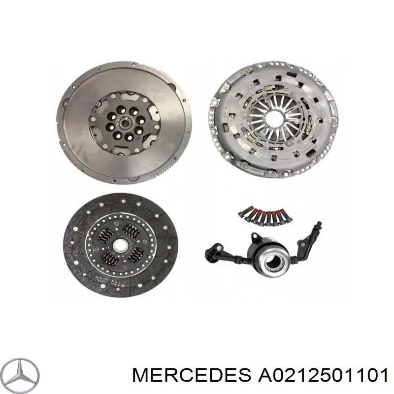 Купити A0212501101 Mercedes Комплект зчеплення (диск, корзина, підшипник)