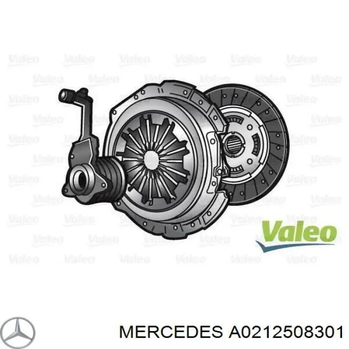 Купити A0212508301 Mercedes Комплект зчеплення (диск, корзина, підшипник)