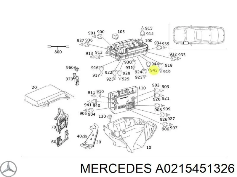  Mercedes A0215451326 ціна, від 4.56 USD