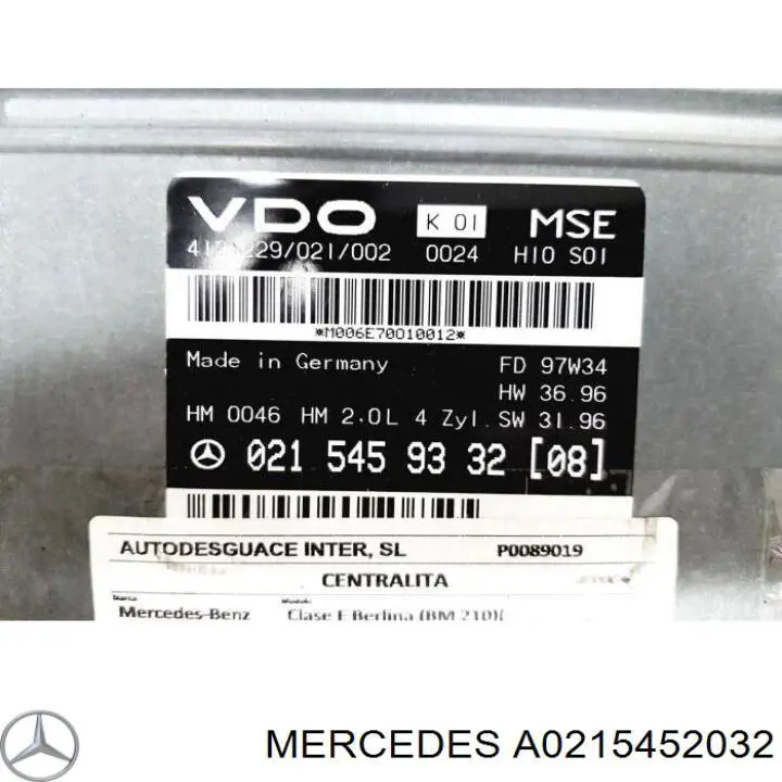 A0215452032 Mercedes 