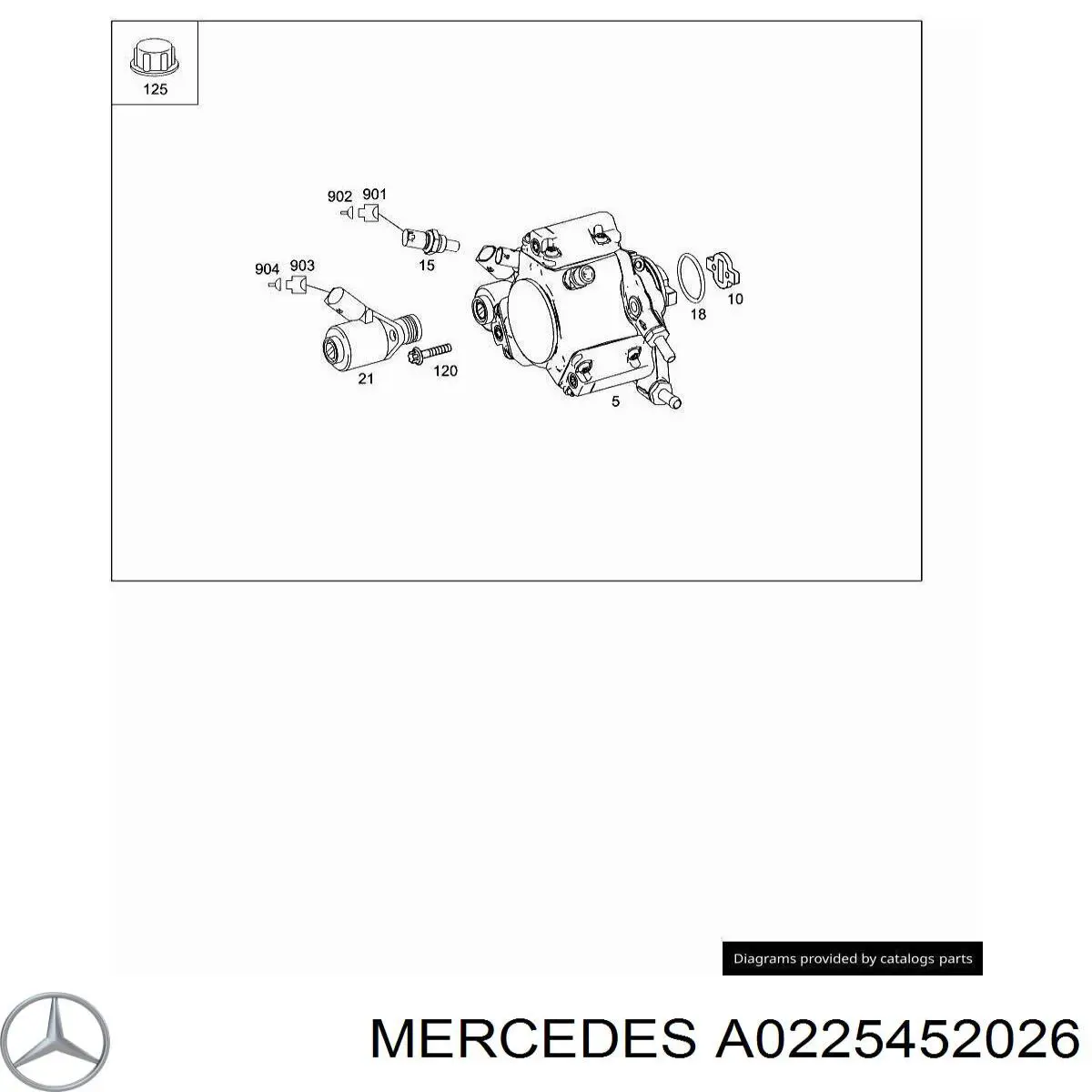  Mercedes A0225452026 ціна, від 4.86 USD