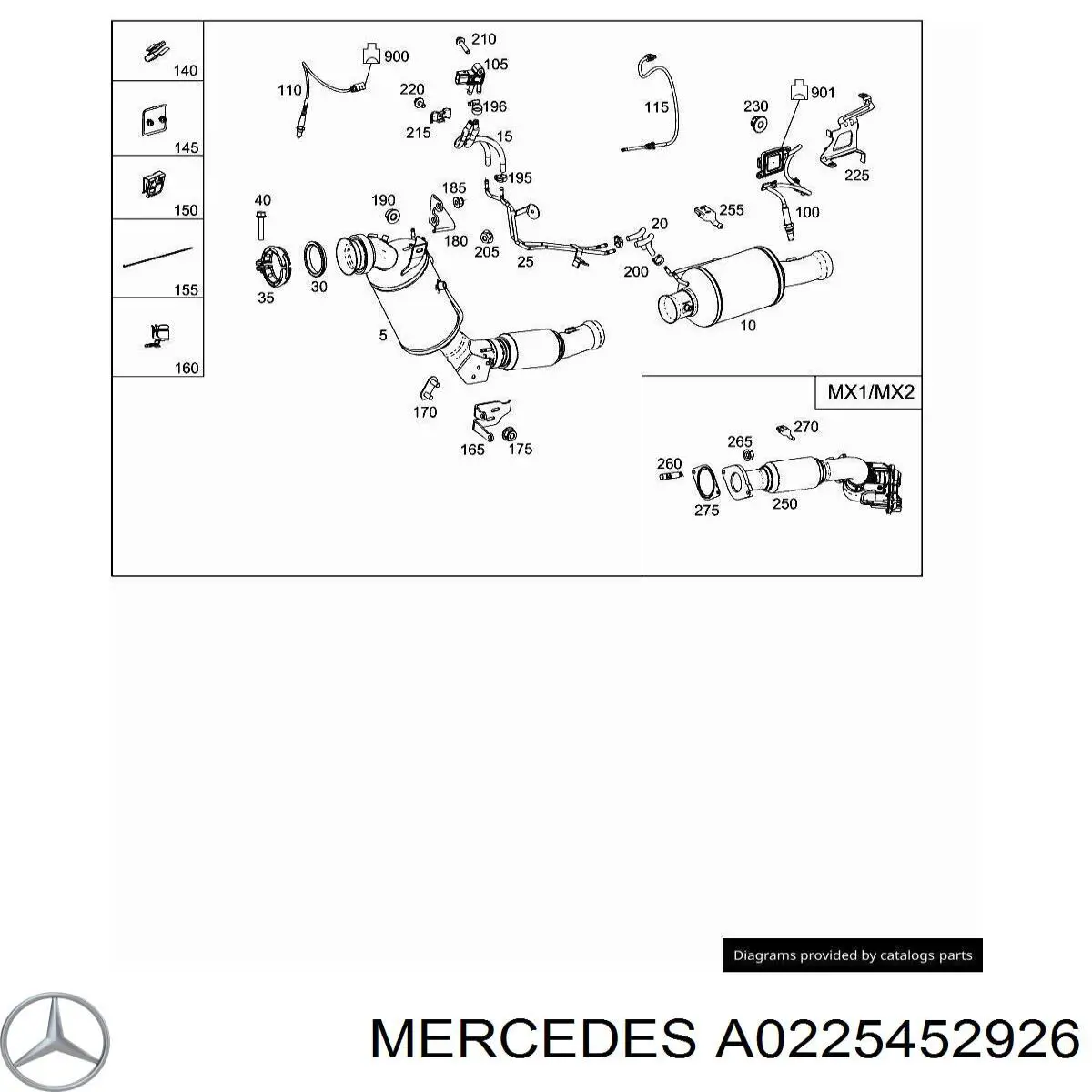 Купити A0225452926 Mercedes 