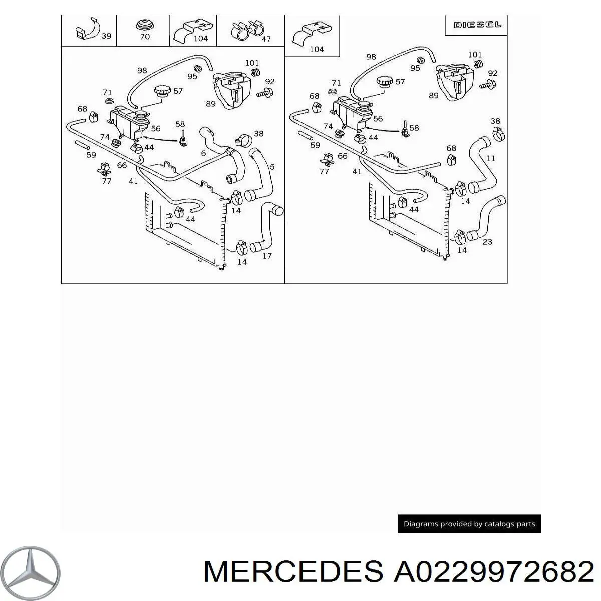 A0229972682 Mercedes 