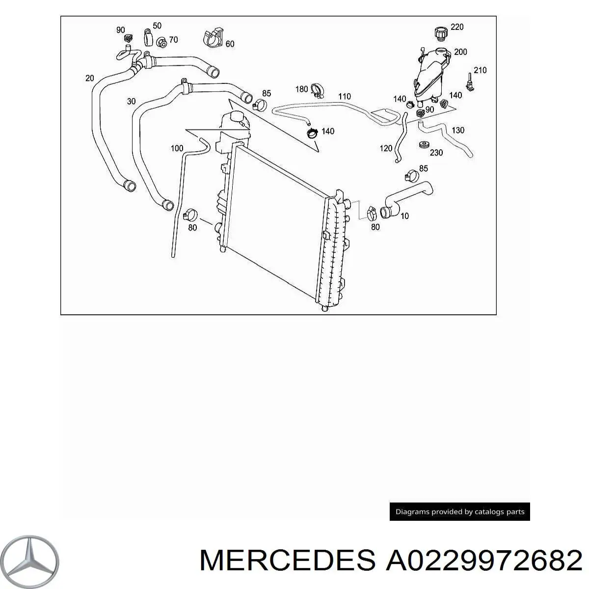  Mercedes A0229972682 ціна, від 59.14 USD