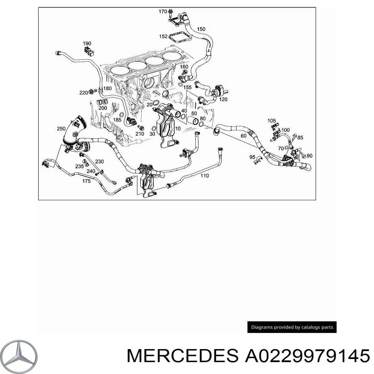 A0229979145 Mercedes Прокладка кришки горловини, маслозаливної