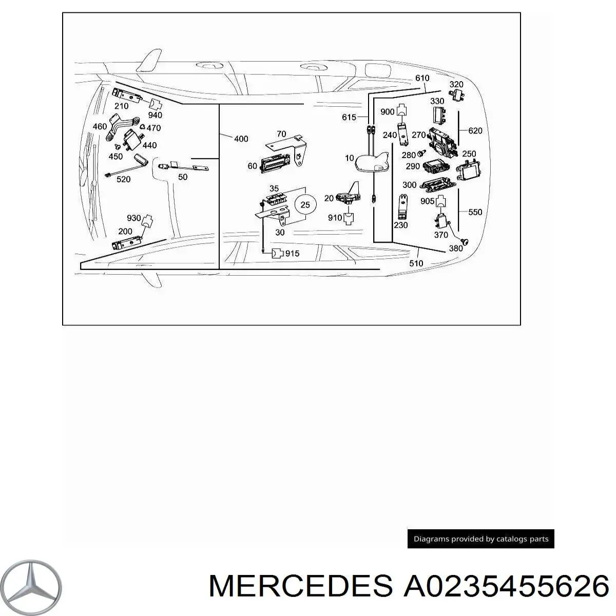  Mercedes A0235455626 ціна, від 2.53 USD
