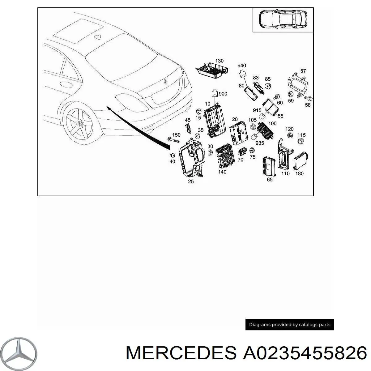 Mercedes A0235455826 ціна, від 6.35 USD
