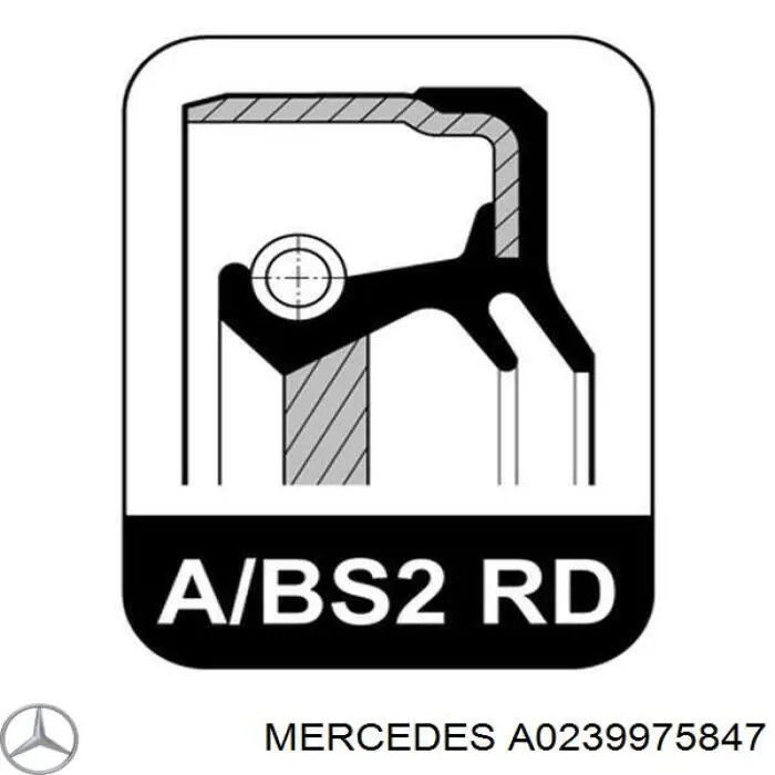 A0239975847 Mercedes сальник хвостовика редуктора заднього моста