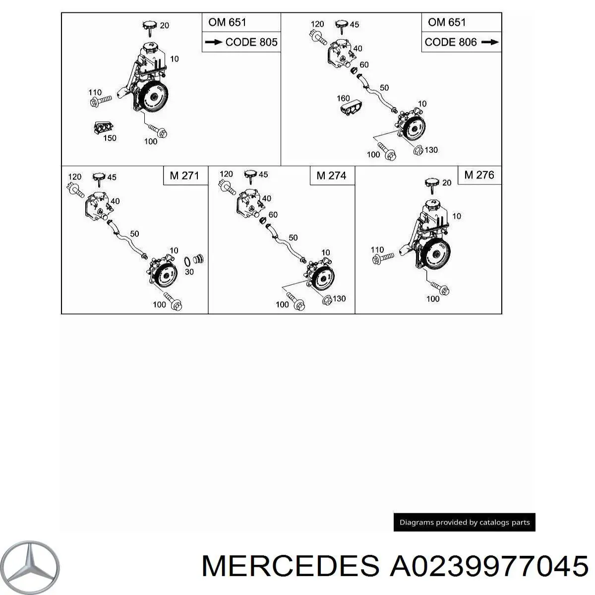  Mercedes A0239977045 ціна, від 1.55 USD
