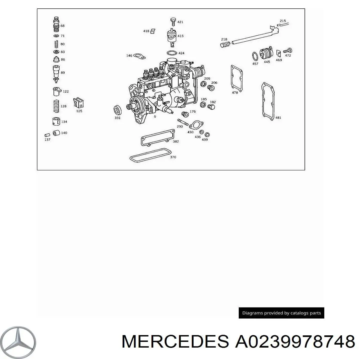 0239978748 Mercedes ущільнювач паливного насосу
