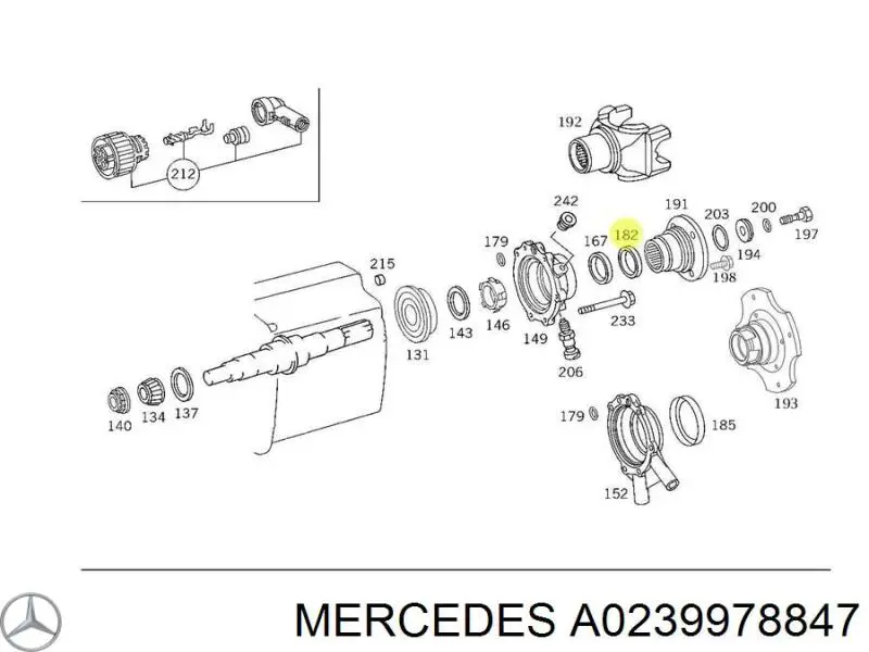 Сальник АКПП/КПП, вхідного/первинного валу A0239978847 Mercedes