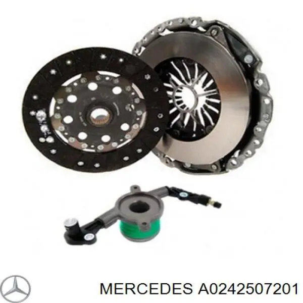 Купити A0242507201 Mercedes Комплект зчеплення (диск, корзина, підшипник)