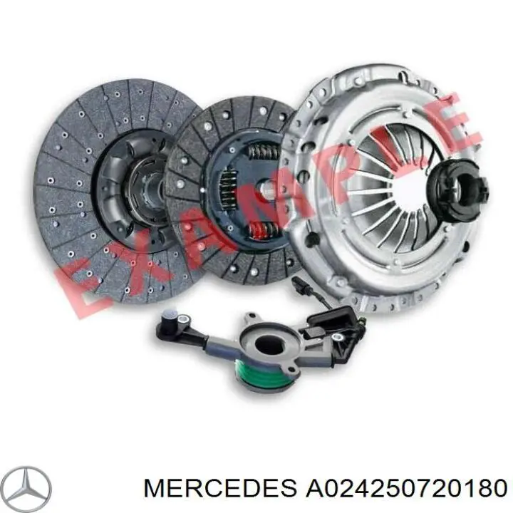 Купити A024250720180 Mercedes Комплект зчеплення (диск, корзина, підшипник)