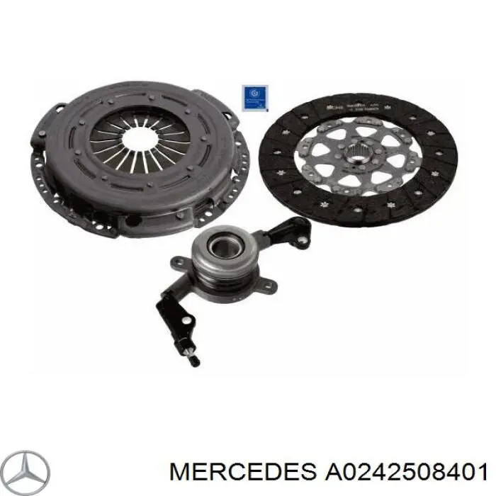 Купити A0242508401 Mercedes Комплект зчеплення (диск, корзина, підшипник)