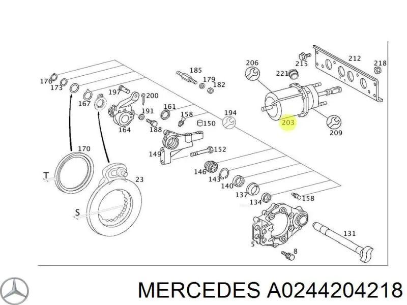 Купити A0244204218 Mercedes 