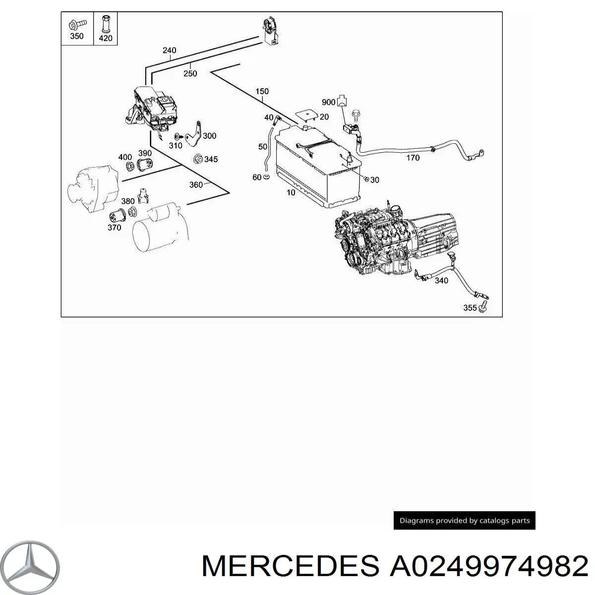  Mercedes A0249974982 ціна, від 6.33 USD