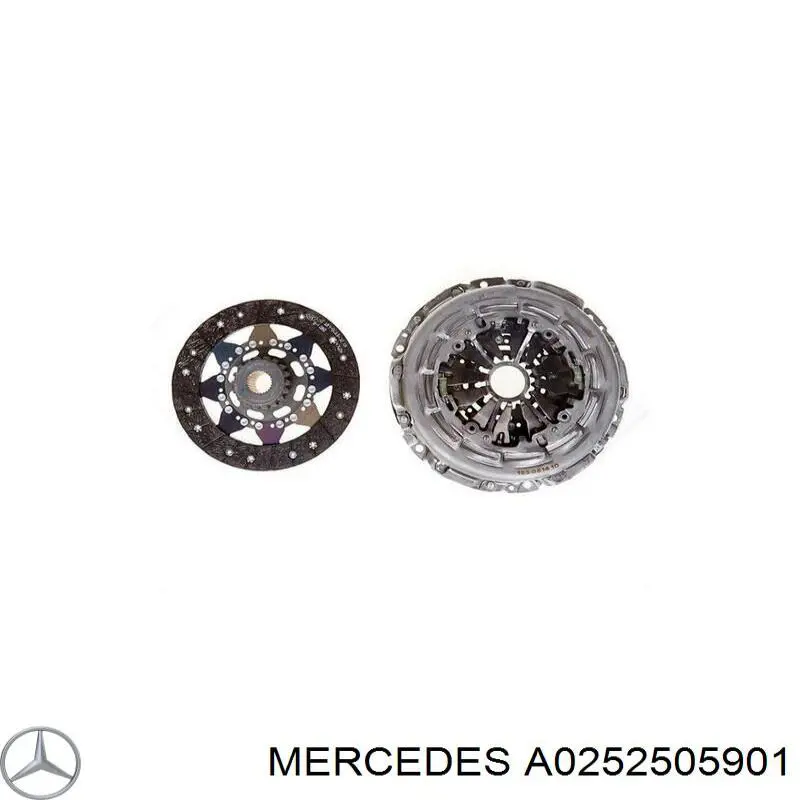 Купити A0252509601 Mercedes Комплект зчеплення (диск, корзина, підшипник)