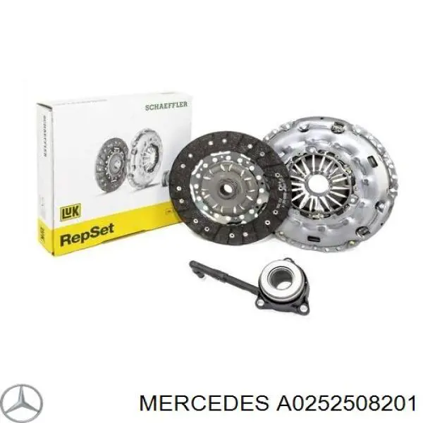 Комплект зчеплення (3 частини) Mercedes A0252508201 ціна, від 709.17 USD