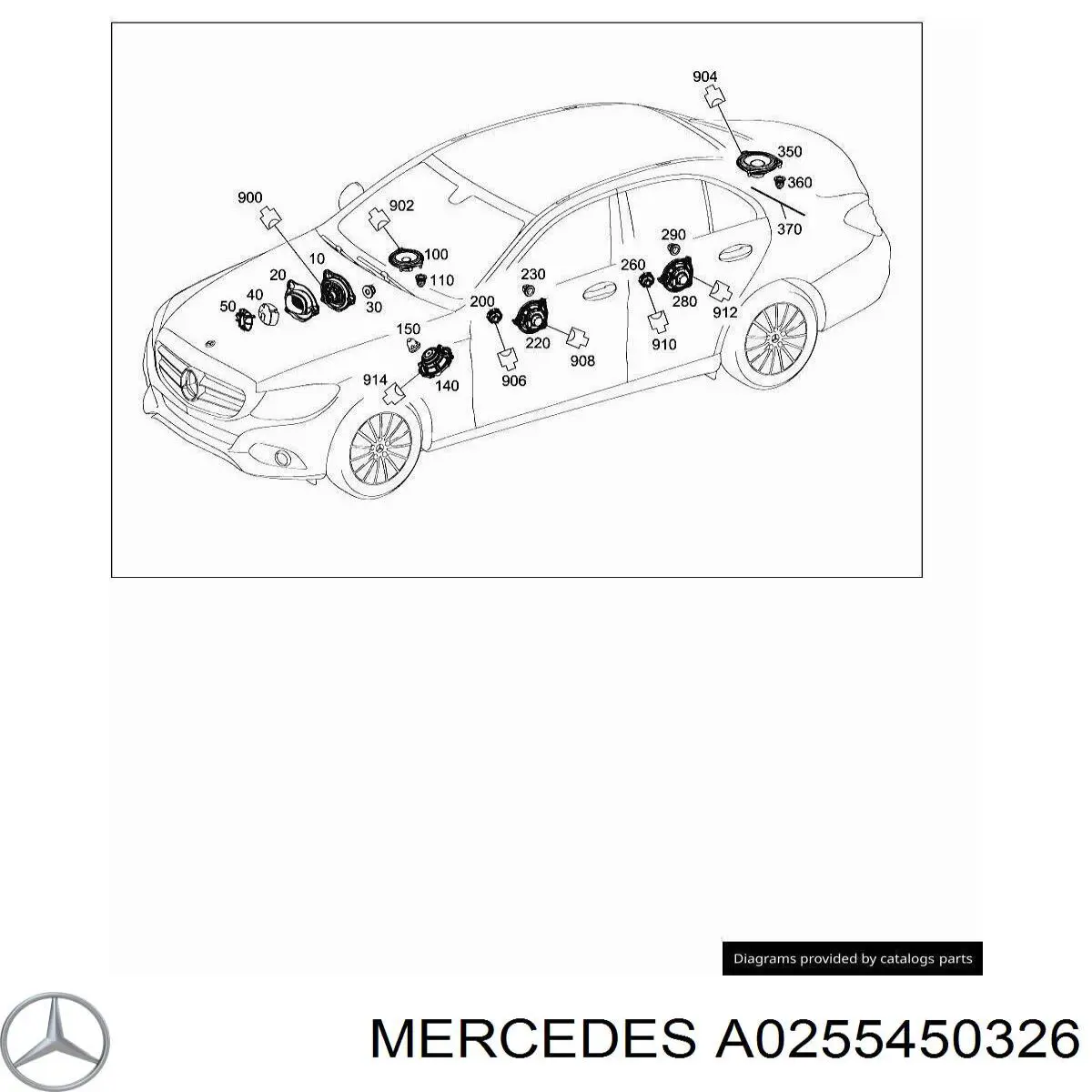  Mercedes A0255450326 ціна, від 1.02 USD