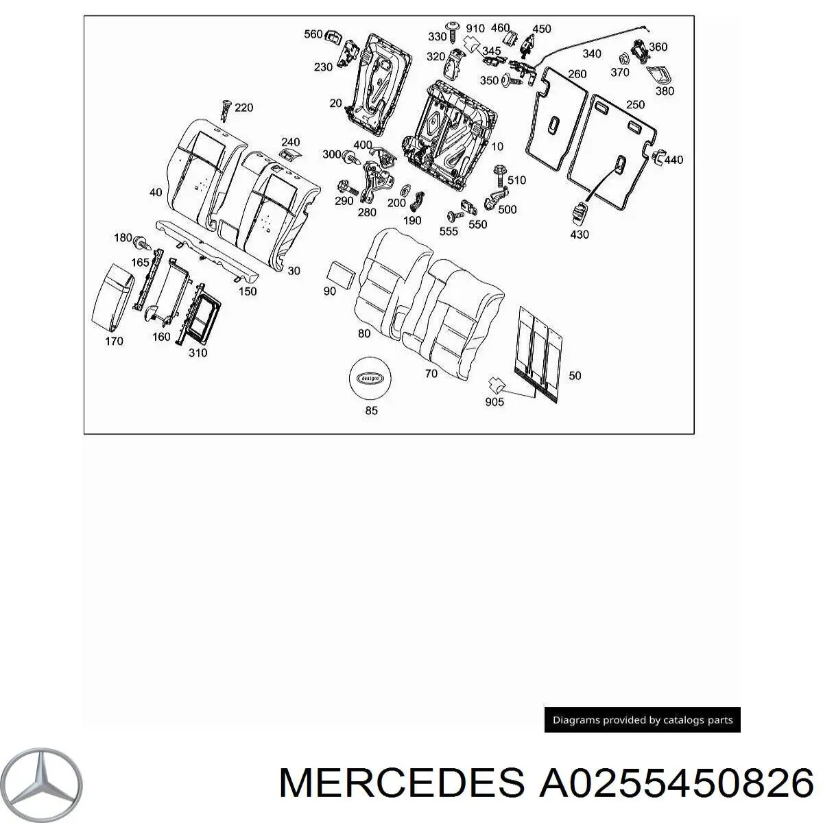 Купити A0255450826 Mercedes 