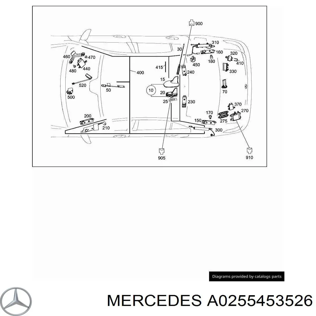 A0255453526 Mercedes 