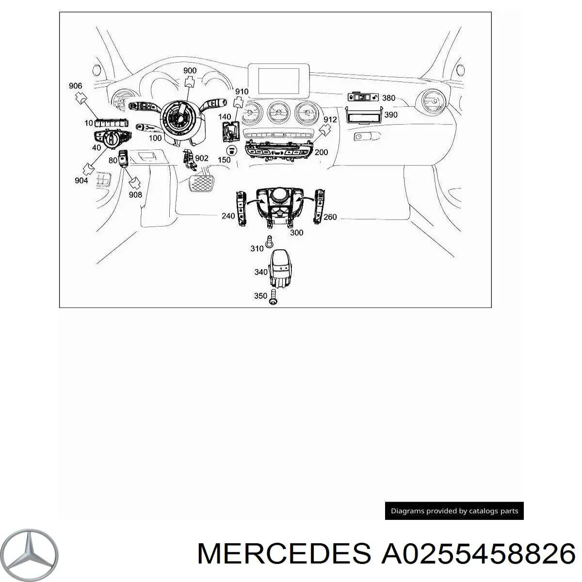 A0255458826 Mercedes 