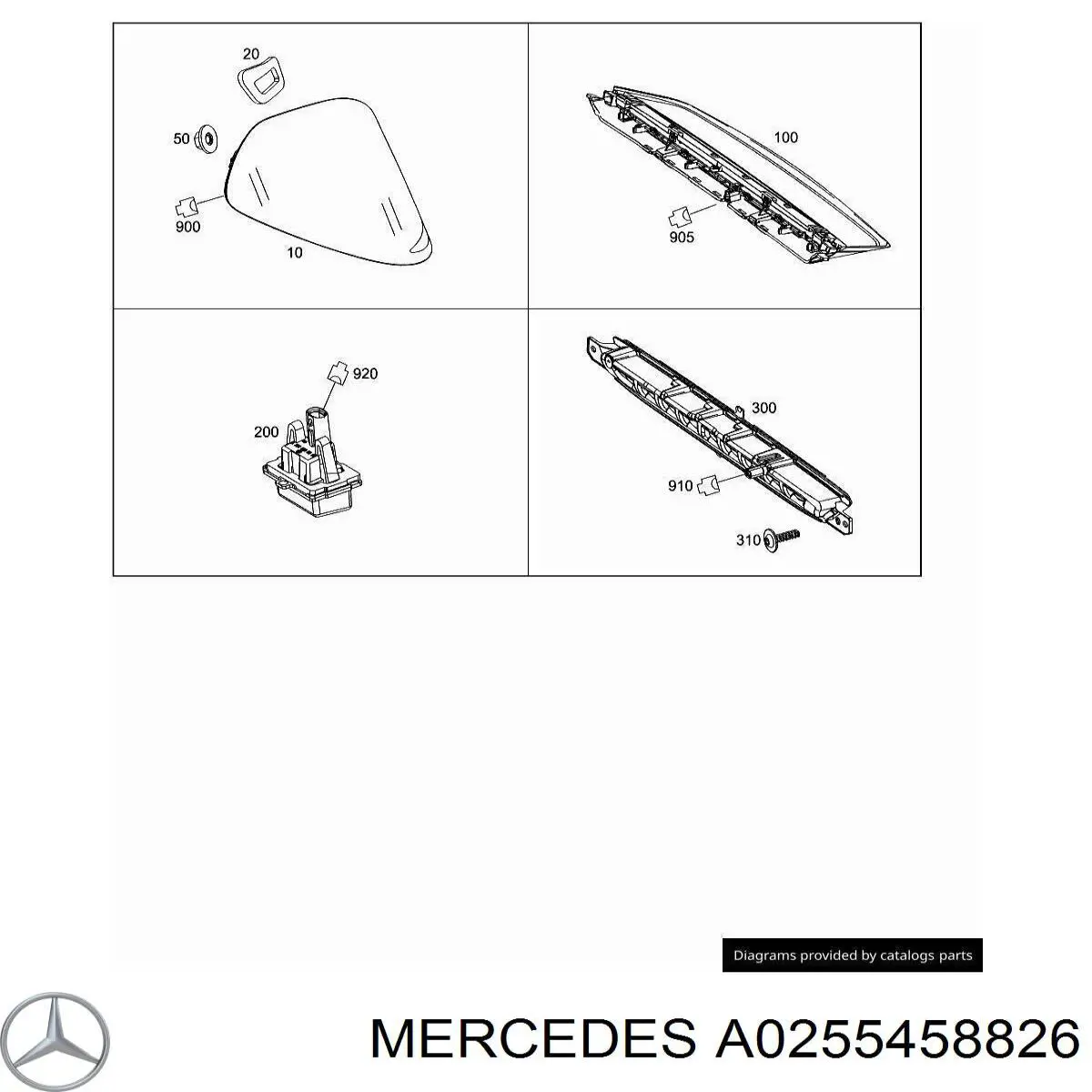 Mercedes A0255458826 ціна, від 3.16 USD