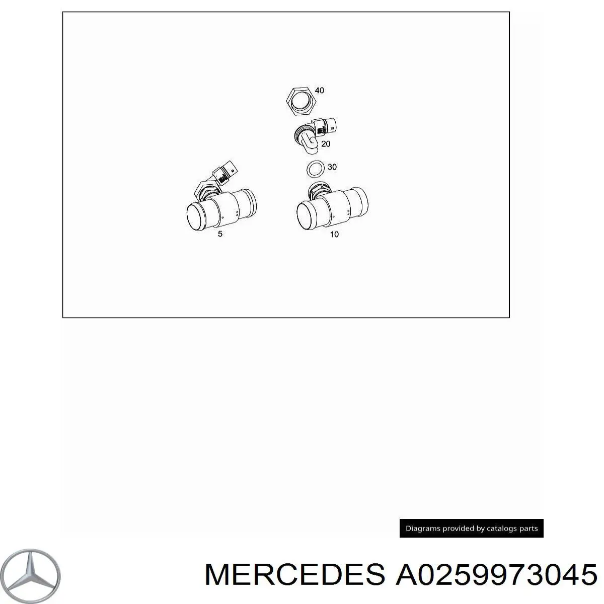 Прокладка радіатора масляного A0259973045 Mercedes