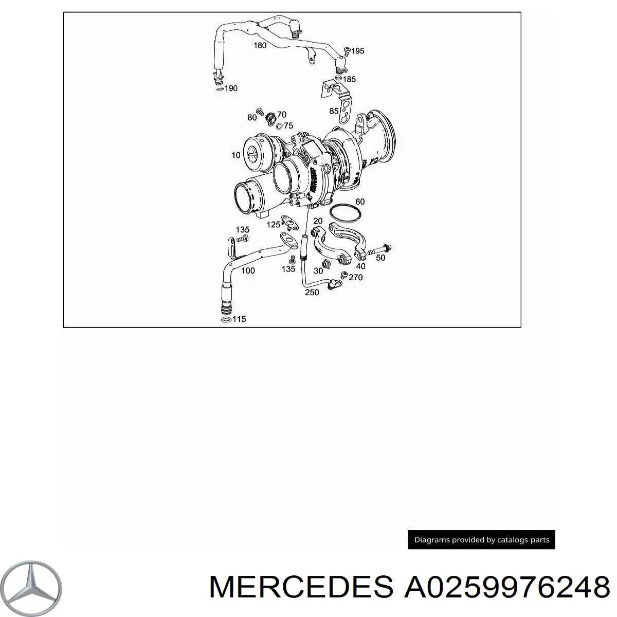 0259976248 Mercedes кільце кришки масляного фільтра внутрішнє